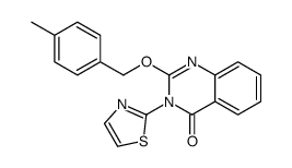 2-[(4-methylphenyl)methoxy]-3-(1,3-thiazol-2-yl)quinazolin-4-one Structure