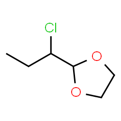 1,3-Dioxolane,2-(1-chloropropyl)-结构式