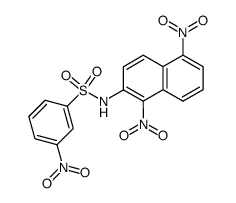 3-nitro-benzenesulfonic acid-(1,5-dinitro-[2]naphthylamide) Structure