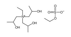 ethyltris(2-hydroxypropyl)ammonium ethyl sulphate结构式