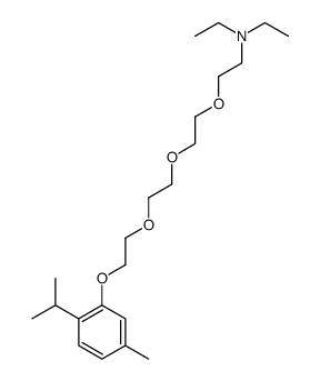 N,N-diethyl-2-[2-[2-[2-(5-methyl-2-propan-2-ylphenoxy)ethoxy]ethoxy]ethoxy]ethanamine结构式