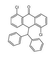 10-benzhydryl-1,5-dichloro-anthrone结构式