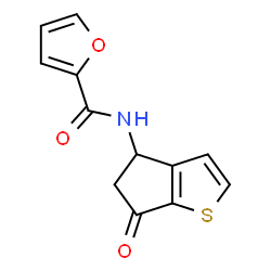 N-(6-OXO-5,6-DIHYDRO-4H-CYCLOPENTA[B]THIOPHEN-4-YL)-2-FURAMIDE结构式