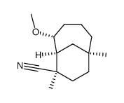 (1S,5R,6S,7R)-5-methoxy-1,7-dimethylbicyclo[4.3.1]decane-7-carbonitrile结构式