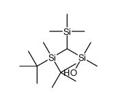 ditert-butyl-[[hydroxy(dimethyl)silyl]-trimethylsilylmethyl]-methylsilane结构式