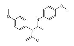 N-(1-chloroethenyl)-N,N'-bis(4-methoxyphenyl)ethanimidamide Structure