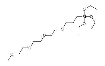 triethoxy-[3-[2-[2-(2-methoxyethoxy)ethoxy]ethylsulfanyl]propyl]silane Structure