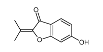 6-hydroxy-2-propan-2-ylidene-1-benzofuran-3-one结构式