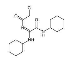 2-[(2-chloroacetyl)amino]-N-cyclohexyl-2-cyclohexyliminoacetamide Structure