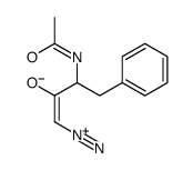 3-acetamido-1-diazonio-4-phenylbut-1-en-2-olate Structure