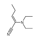 (Z)-2-(diethylamino)-2-pentenenitrile结构式