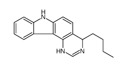 4-butyl-4,7-dihydro-1H-pyrimido[5,4-c]carbazole结构式