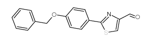 2-(4-苄氧基-苯基)-噻唑-4-甲醛结构式