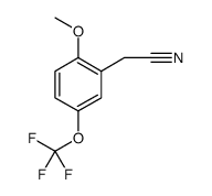 2-(METHOXY)-5-(TRIFLUOROMETHOXY)PHENYLACETONITRILE structure