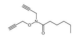N-prop-2-ynoxy-N-prop-2-ynylhexanamide Structure