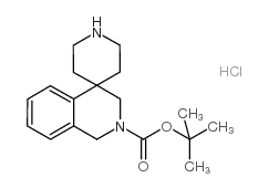 1H-螺[异喹啉-4,4'-哌啶]-2(3H)-甲酸叔丁酯盐酸盐结构式