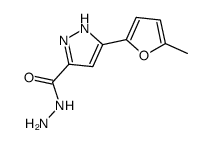 3-(5-Methylfuran-2-yl)-1H-pyrazole-5-carbohydrazide结构式