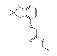 ethyl 2-[(2,2-dimethyl-1,3-benzodioxol-4-yl)oxy]acetate结构式