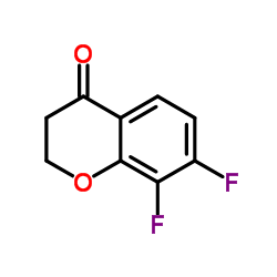 7,8-difluoro chroman-4-one Structure