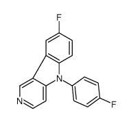 8-fluoro-5-(4-fluorophenyl)pyrido[4,3-b]indole结构式