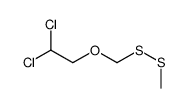 1,1-dichloro-2-[(methyldisulfanyl)methoxy]ethane结构式