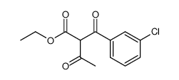 2-(3-chloro-benzoyl)-3-oxo-butyric acid ethyl ester Structure
