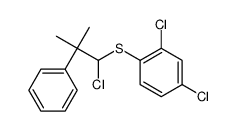 2,4-dichloro-1-(1-chloro-2-methyl-2-phenylpropyl)sulfanylbenzene结构式