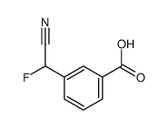 3-[cyano(fluoro)methyl]benzoic acid结构式