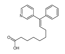 9-phenyl-9-pyridin-3-ylnon-8-enoic acid结构式
