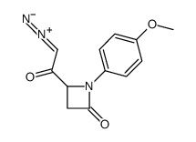 2-diazonio-1-[1-(4-methoxyphenyl)-4-oxoazetidin-2-yl]ethenolate Structure