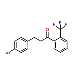 3-(4-Bromophenyl)-1-[2-(trifluoromethyl)phenyl]-1-propanone结构式