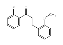 2'-FLUORO-3-(2-METHOXYPHENYL)PROPIOPHENONE结构式