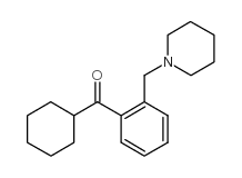 CYCLOHEXYL 2-(PIPERIDINOMETHYL)PHENYL KETONE结构式