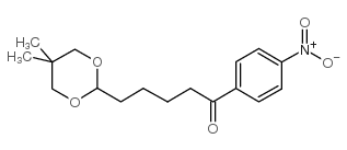 4-(5,5-DIMETHYL-1,3-DIOXAN-2-YL)-4'-NITROVALEROPHENONE Structure