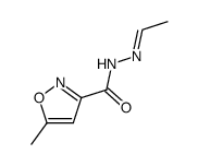 3-Isoxazolecarboxylicacid,5-methyl-,ethylidenehydrazide(6CI,7CI)结构式