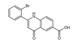 2-(2-bromophenyl)-4-oxo-1H-quinoline-6-carboxylic acid Structure