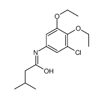 N-(3-chloro-4,5-diethoxyphenyl)-3-methylbutanamide结构式