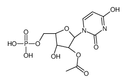 [(2R,3R,4R,5R)-2-(2,4-dioxopyrimidin-1-yl)-4-hydroxy-5-(phosphonooxymethyl)oxolan-3-yl] acetate Structure