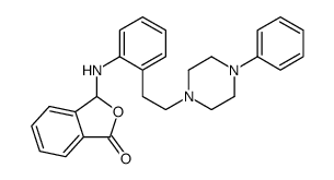3-[2-[2-(4-phenylpiperazin-1-yl)ethyl]anilino]-3H-2-benzofuran-1-one结构式