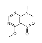 4-dimethylamino-6-methoxy-5-nitropyrimidine Structure