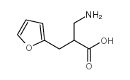 2-(aminomethyl)-3-(furan-2-yl)propanoic acid Structure