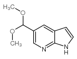 5-二甲氧基甲基-1h-吡咯并[2,3-b]吡啶结构式