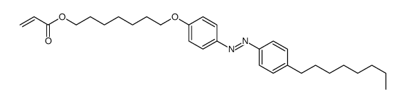 7-[4-[(4-octylphenyl)diazenyl]phenoxy]heptyl prop-2-enoate结构式