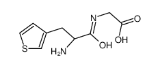 2-[[(2S)-2-amino-3-thiophen-3-ylpropanoyl]amino]acetic acid结构式