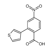 4-nitro-2-thiophen-3-ylbenzoic acid结构式