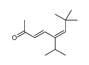 7,7-dimethyl-5-propan-2-ylocta-3,5-dien-2-one Structure