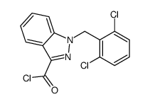 1-[(2,6-dichlorophenyl)methyl]indazole-3-carbonyl chloride结构式