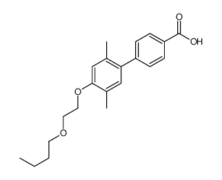 4-[4-(2-butoxyethoxy)-2,5-dimethylphenyl]benzoic acid Structure