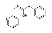 2-phenyl-N-(pyridin-2-ylmethyl)acetamide结构式