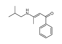 3-(2-methylpropylamino)-1-phenylbut-2-en-1-one结构式